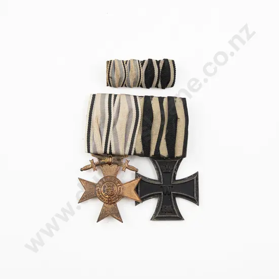 WWI German Two Medal Group with Ribbons