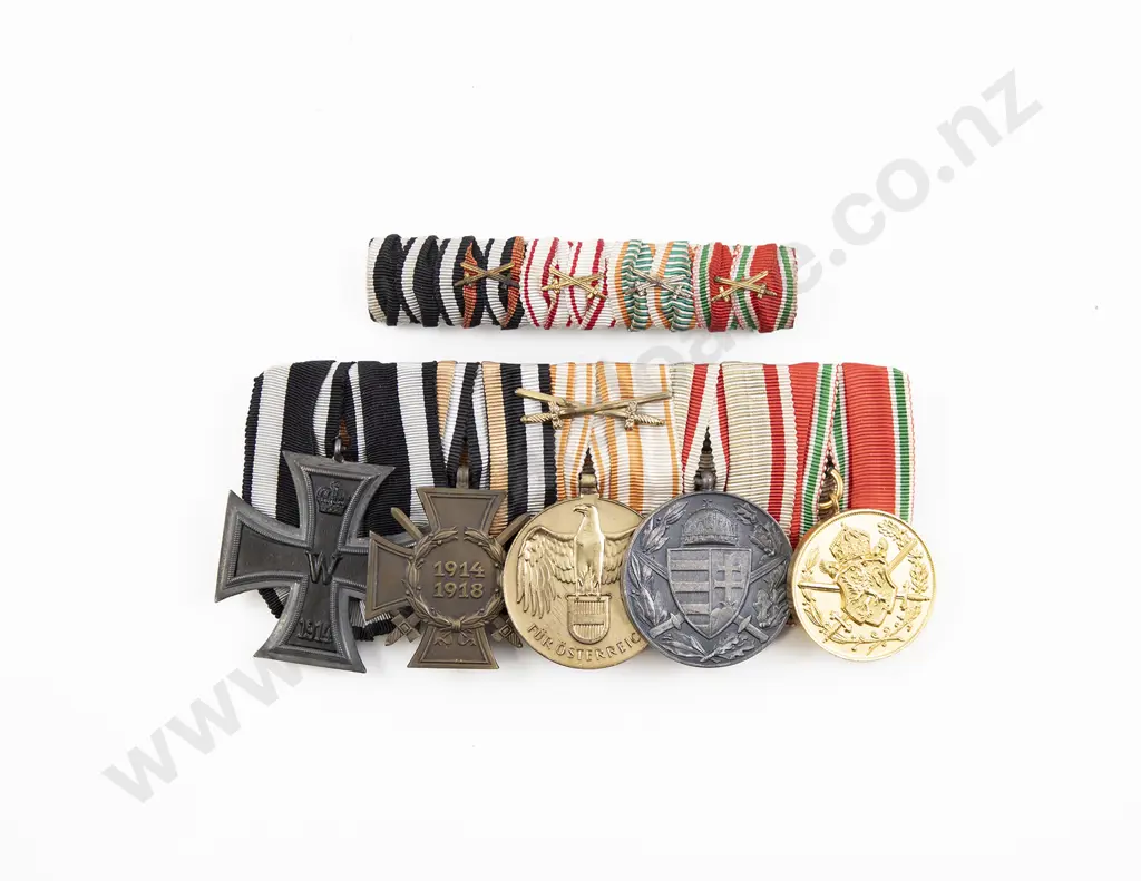 WWI German Five Medal Group with Ribbons Image 1++