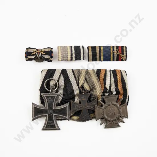 WWI German Three Medal Group with Ribbons