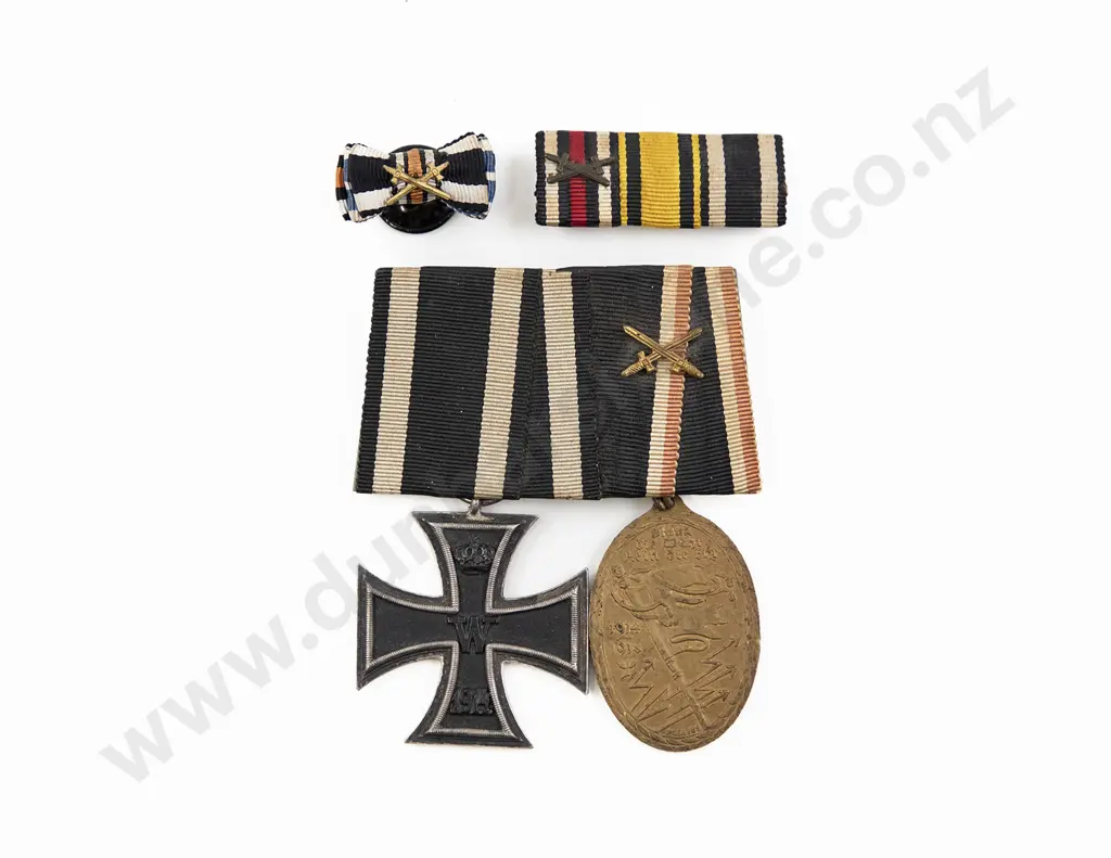 WWI German Two Medal Group with Ribbons Image 1++