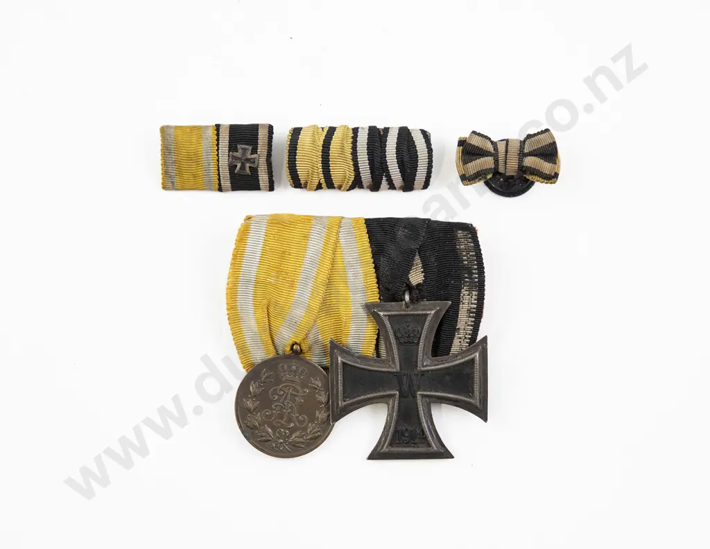 WWI German Two Medal Group with Ribbons Image 1++