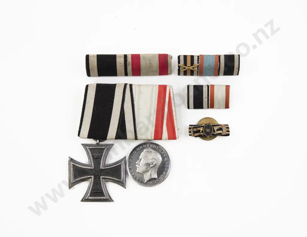 WWI German Two Medal Group with Ribbons Image 1++