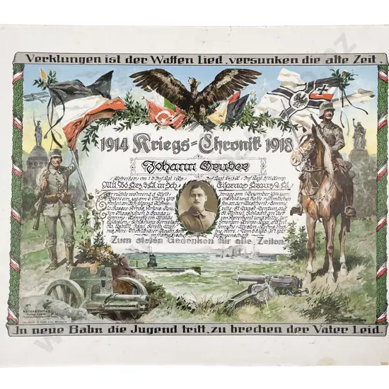 Three WWI German War Record Certificates