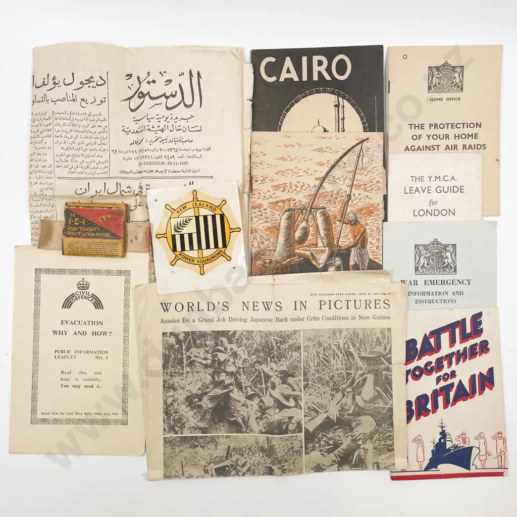 Collection WWII Period Mainly Italy and Egypt Booklets and Pamphlets Image 1++
