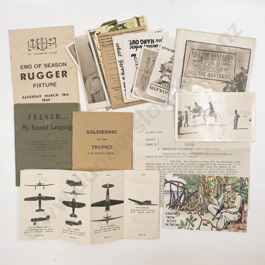 Collection WWII Period Mainly Italy and Egypt Booklets and Pamphlets Image 1++