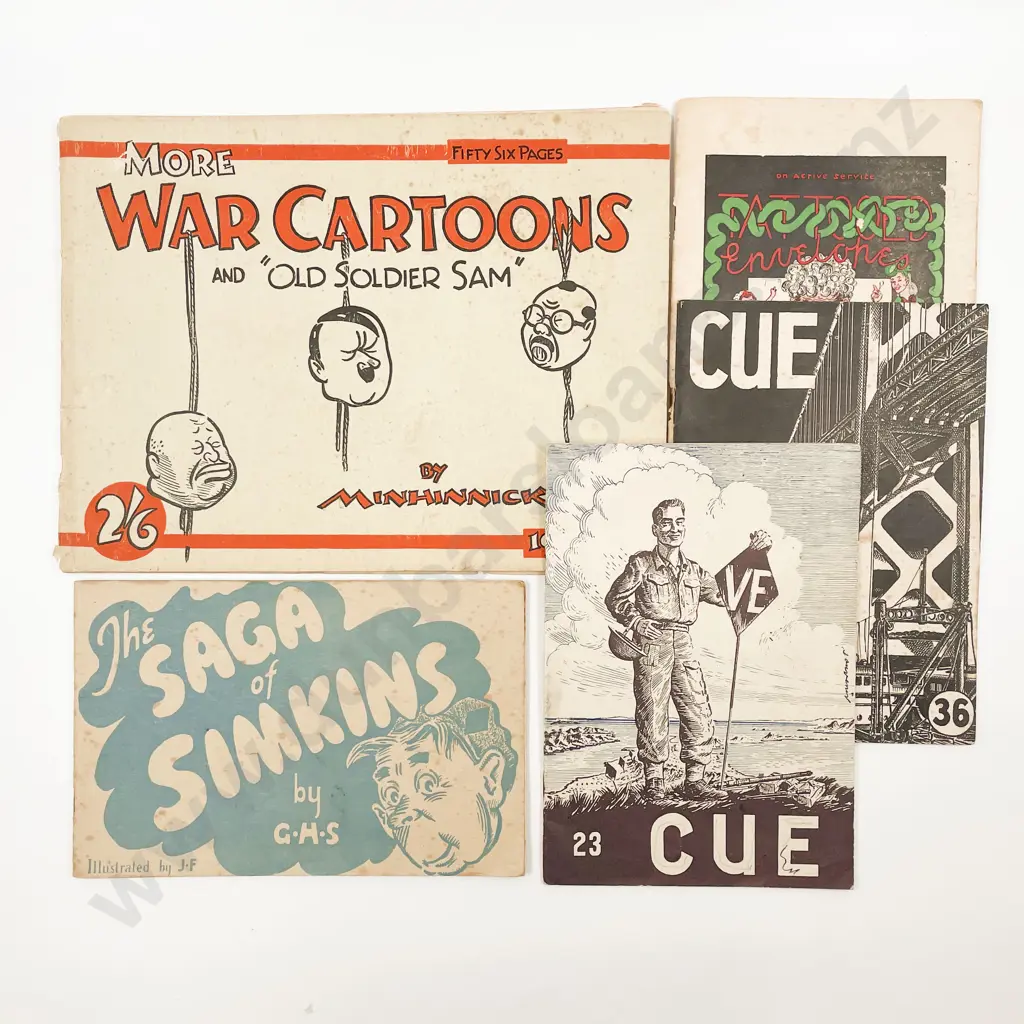 Collection WWII Period War Time Cartoons Booklets Image 1++
