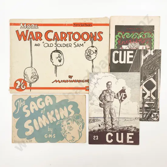 Collection WWII Period War Time Cartoons Booklets
