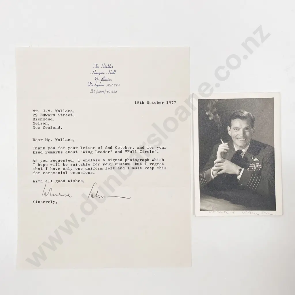 Autographed photograph of Johnnie Johnson and Letter Image 1++