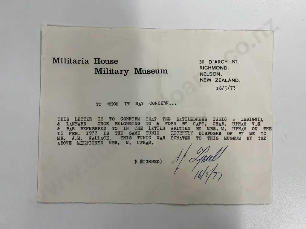 WWII Battle-Dress Jacket belonging to Captain Charles Upham V.C. and Bar Image 1++