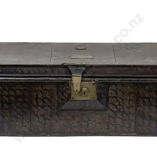 Victorian Military Tin Uniform Trunk