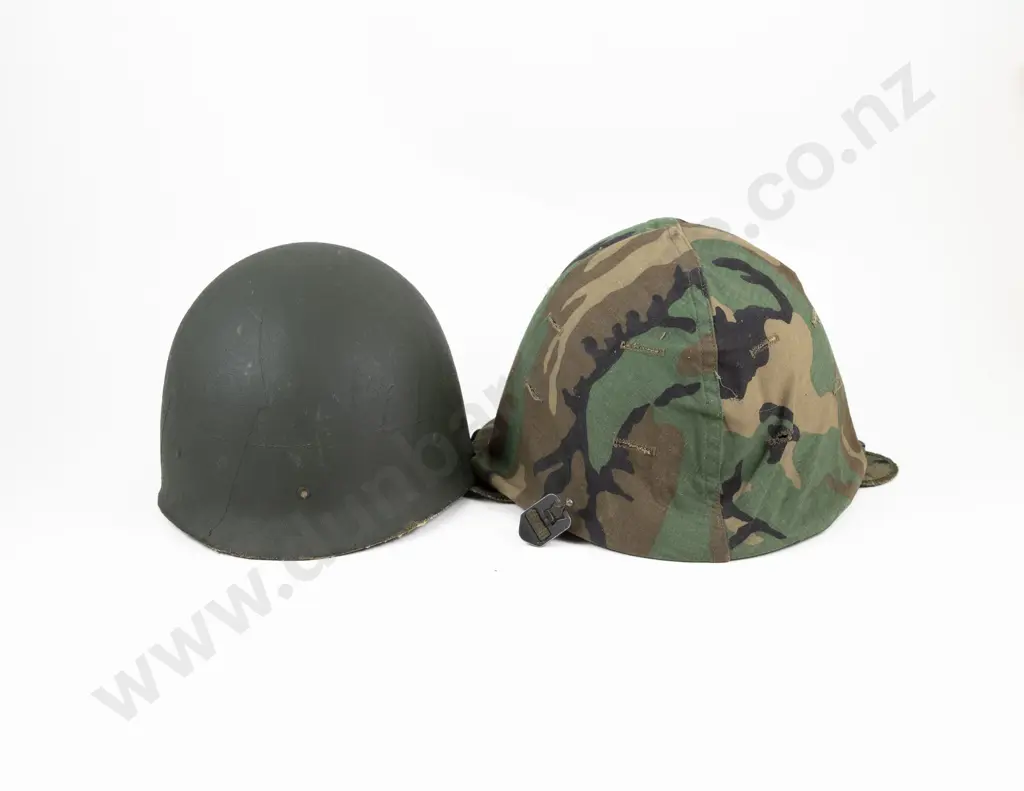 WWII USMC M1 Two Part Helmet Image 1++