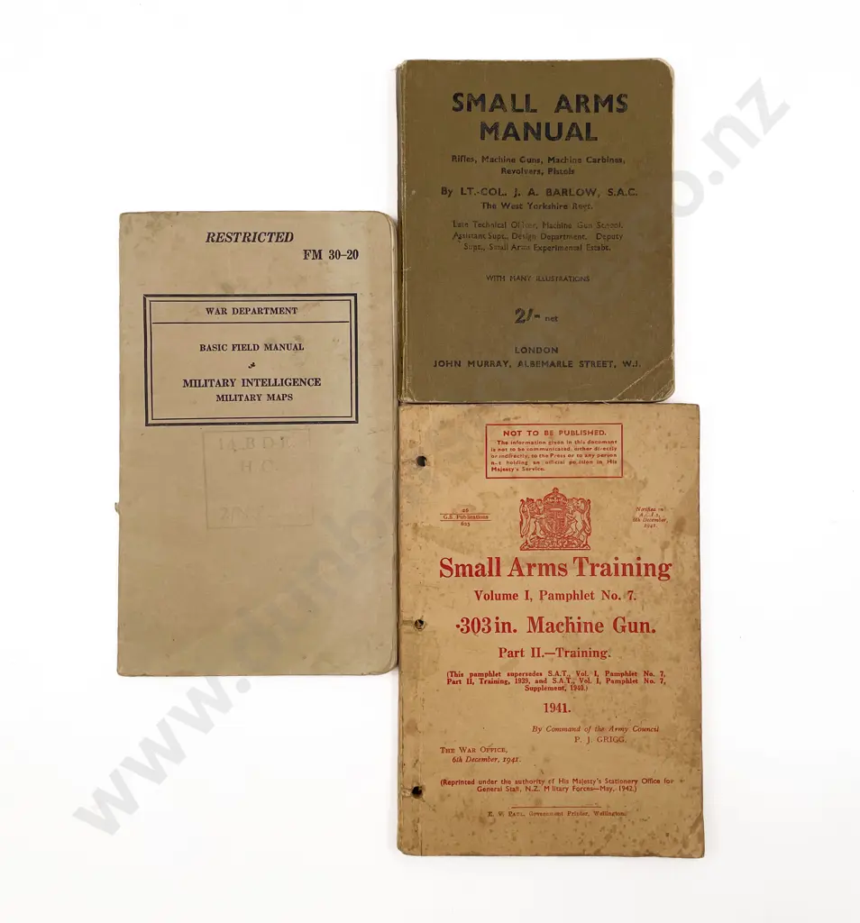 Three WWII Training Manuals Image 1++