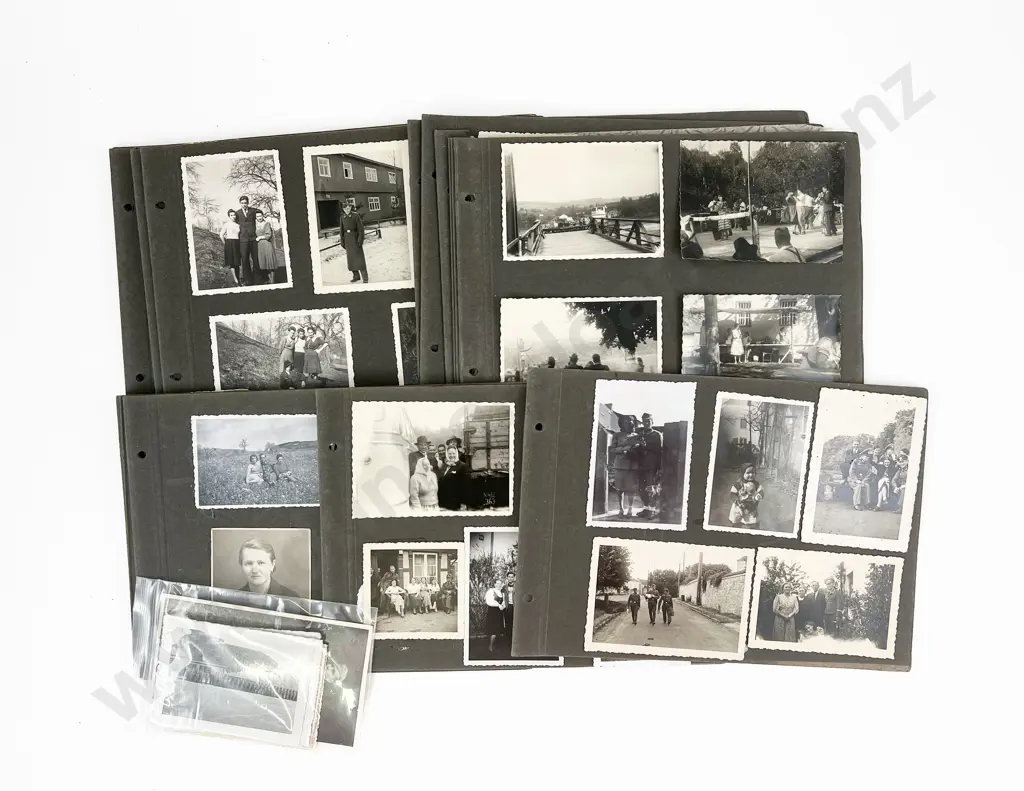 WWII Period German Photo Album Pages Image 1++
