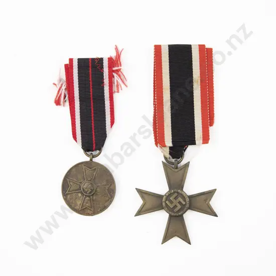 WWII German War Merit Cross and Medal