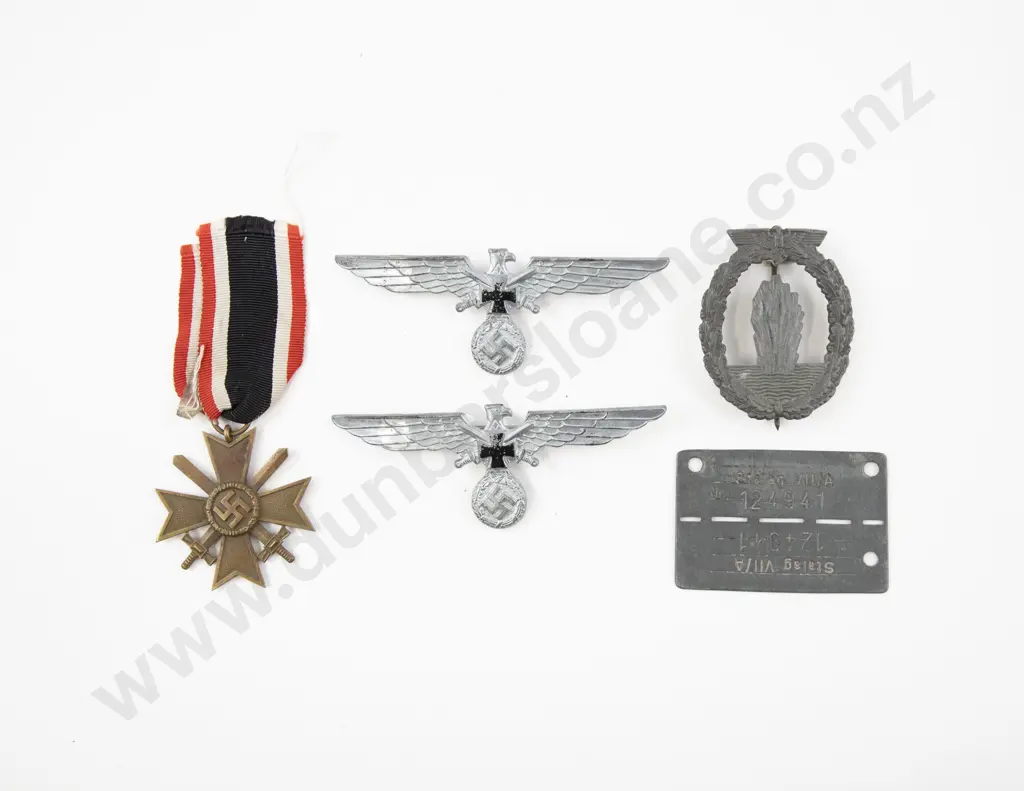 WWII German Replica Two Eagle Badges Image 1++