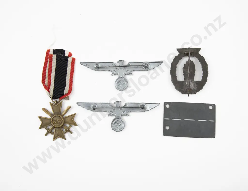 WWII German Replica Two Eagle Badges Image 1++