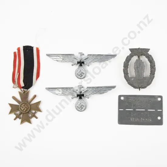 WWII German Replica Two Eagle Badges