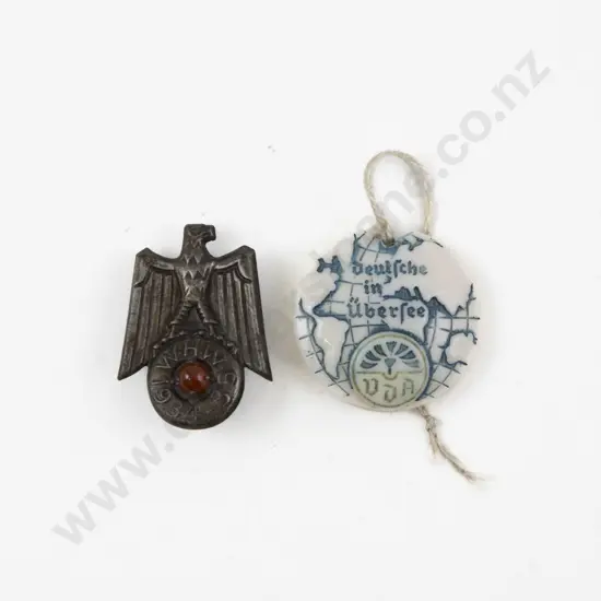 German Tinnie Badge and Button