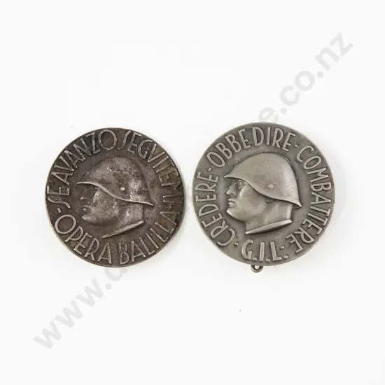 Two WWII Italian Badges