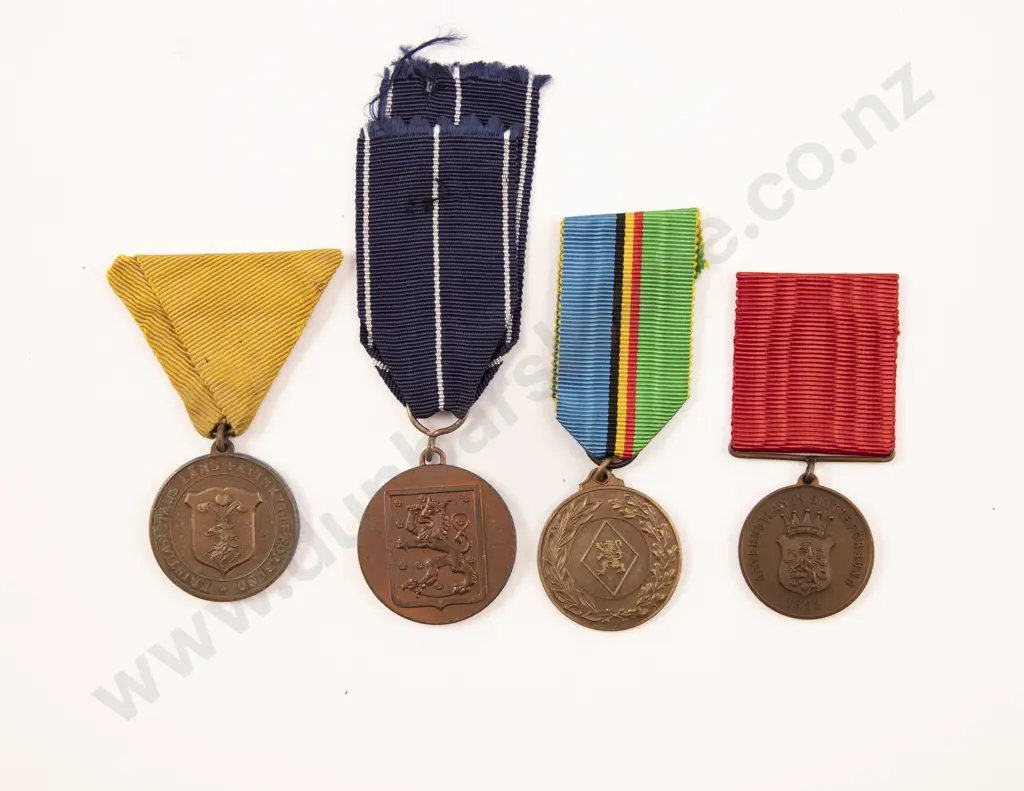 Four European Commemorative War Medals Image 1++