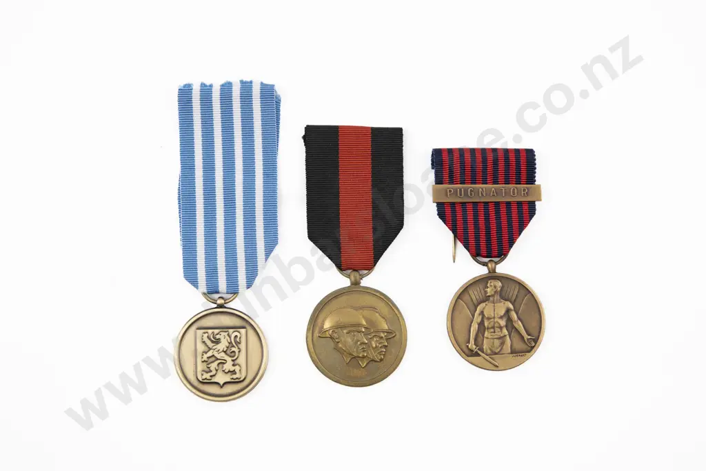 Belgium Volunteer's Medal 1940–1945 and two others Image 1++