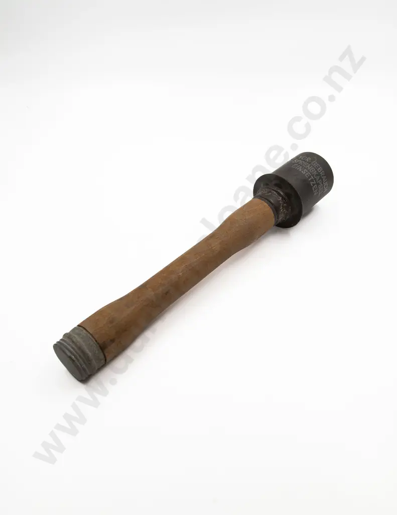 WWII German M39 Egg Grenade and M-24 Wooden Handle Hand Grenade Image 1++
