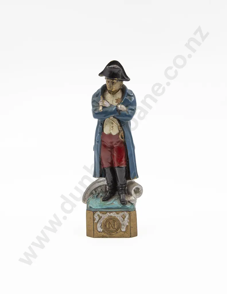Austrian Style Cold Painted Metal Napoleon Desk Top Statue Image 1++