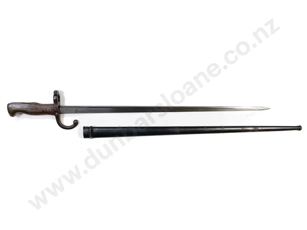 1879 French St Etienne Sword Bayonet & Scabbard Image 1++