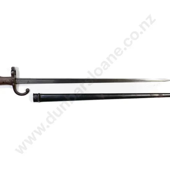 1879 French St Etienne Sword Bayonet & Scabbard