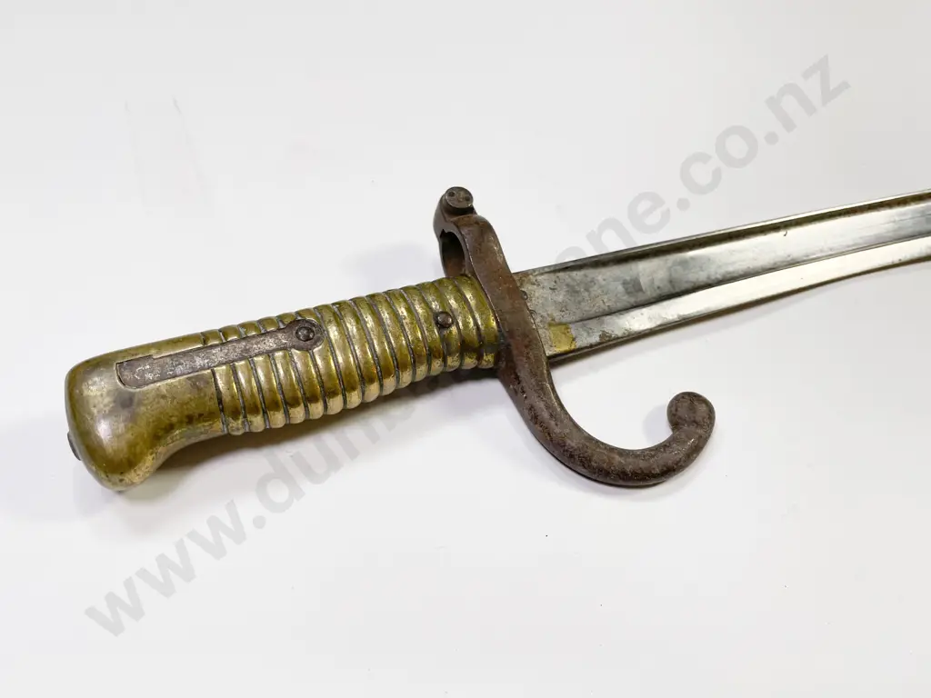 French 1871 Yataghan Chassepot Sword Bayonet & Scabbard Image 1++