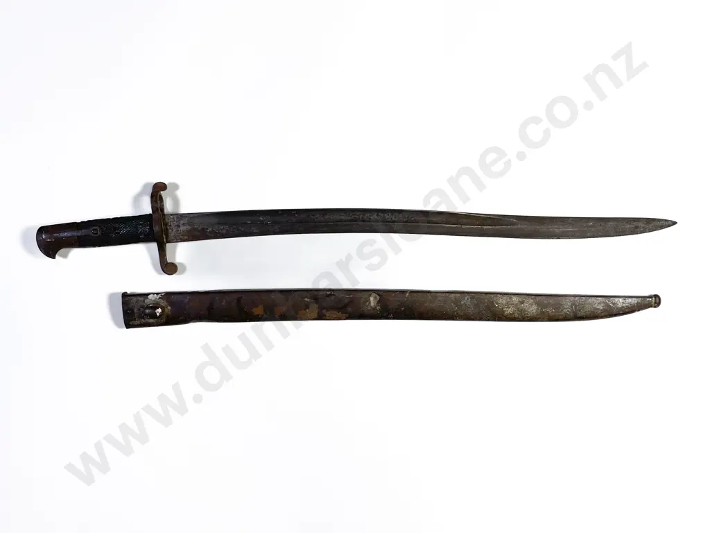 Land Wars Era British 1856/58 Enfield Sword Bayonet and Scabbard Image 1++