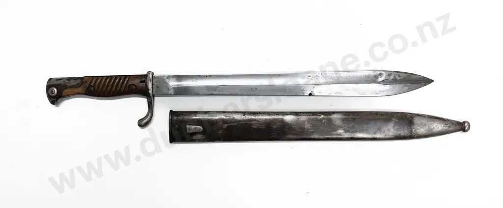 WWI German 1898/05 Waffenfabrik Mauser A.G. Oberndorf a N Butcher Blade Bayonet Image 1++