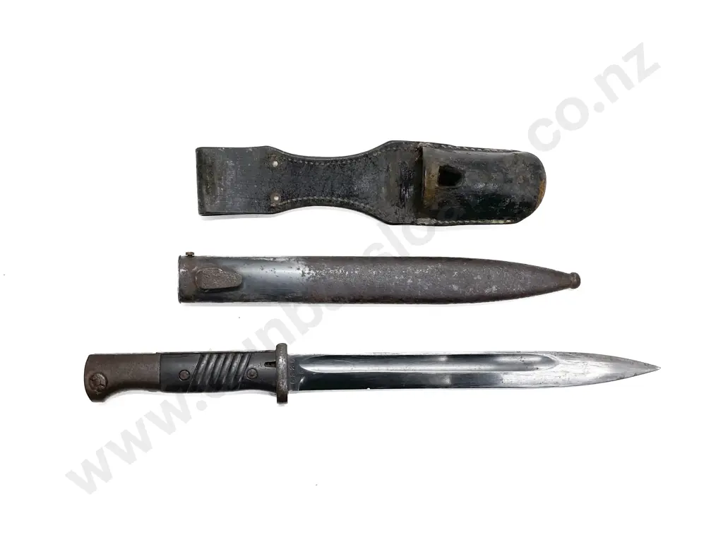 WWII German K98 Mauser Bayonet and Scabbard Image 1++