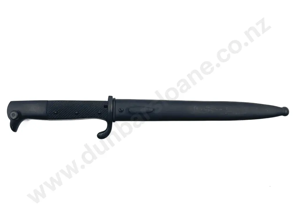 Probable WWII German Rifle Bayonet Knife and Scabbard Image 1++