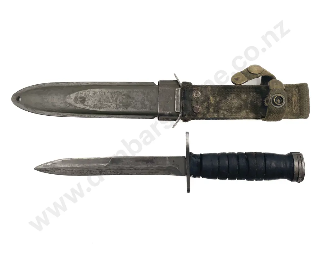 US M-3 Trench Knife with M8 Scabbard Image 1++