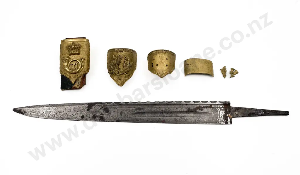 Victorian Scottish Dirk Blade and Fittings Image 1++