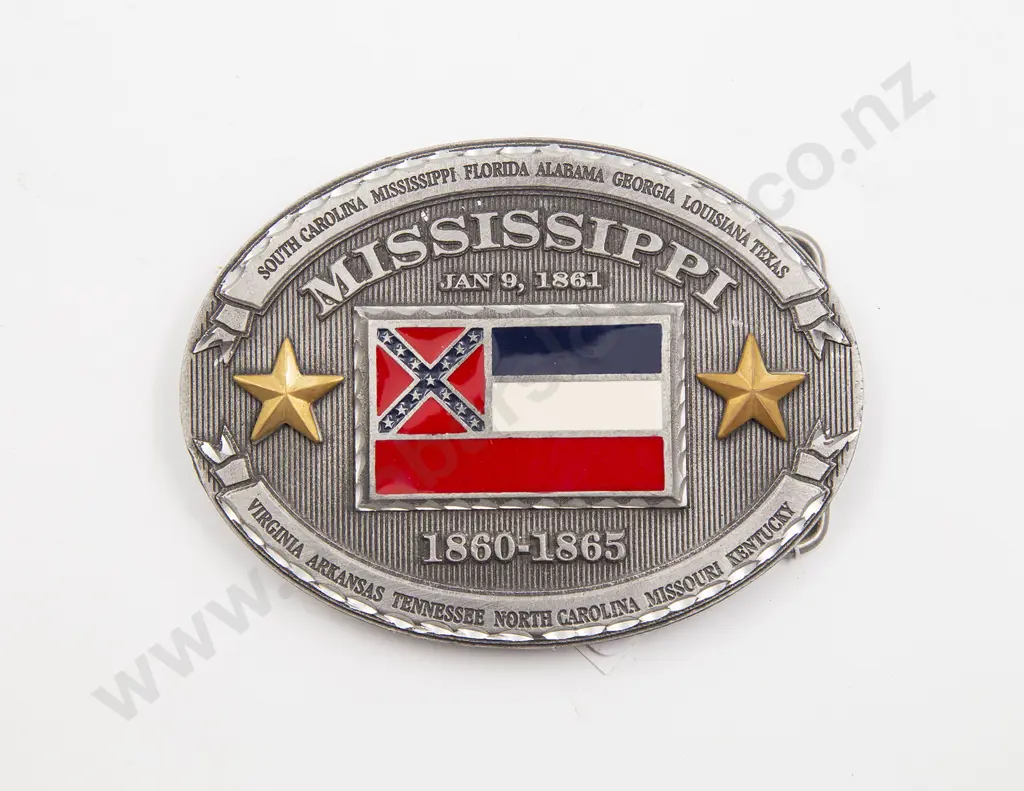 Modern USA Made Mississippi Belt Buckle Image 1++