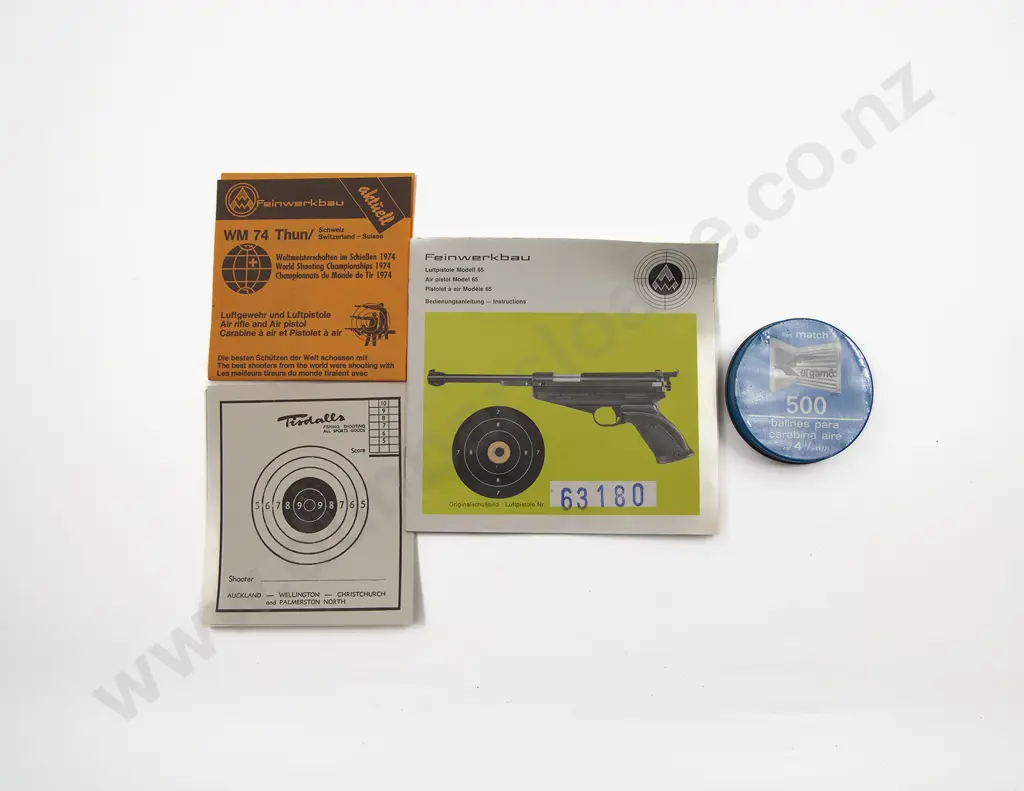 Feinwerkbau Air Pistol Model 65 Image 1++