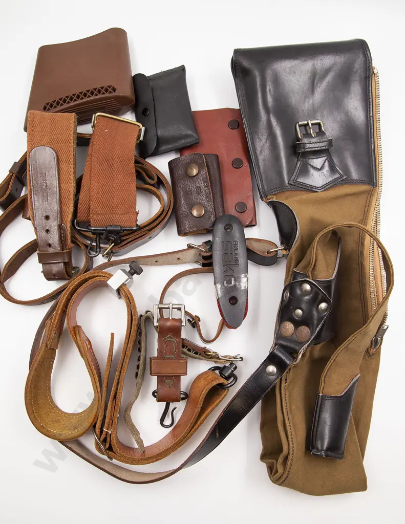 Leather and Canvas Rifle Case Image 1++
