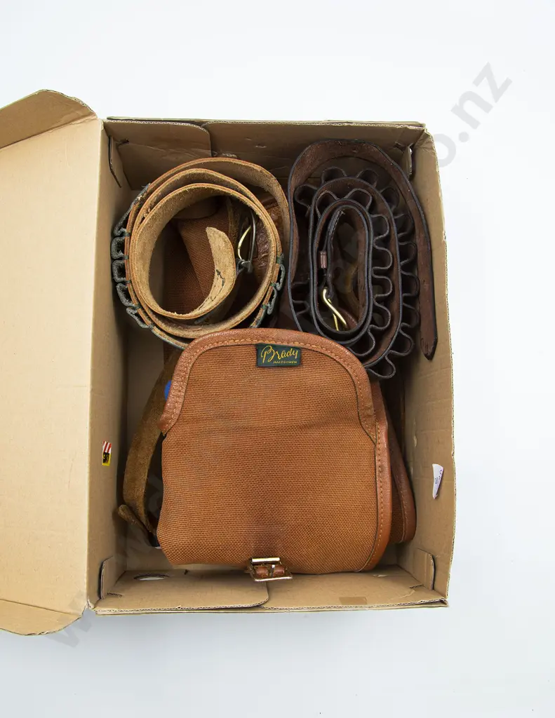 Rifle Canvas Carry Case and Two Cartridge Belts Image 1++