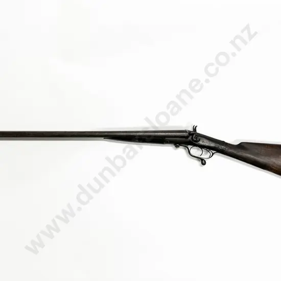 Antique English 12g Side by Side Shotgun