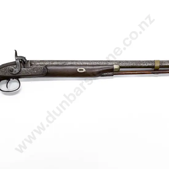 Antique Unknown Single Barrel Percussion Shotgun