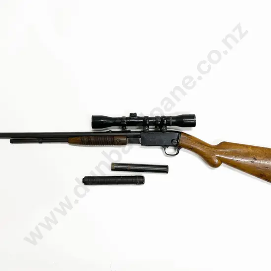 Browning Patent 22 Slide Action Rifle with Scope