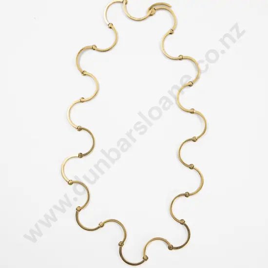 NZ Jeweller Kobi Bosshard 18ct Hinged Loop Necklace