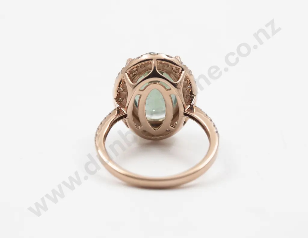 14ct 33stone Tourmaline and Diamond Cluster Dress Ring Image 1++