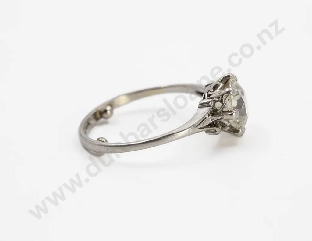 All Platinum Solitaire Diamond Ring Image 1++