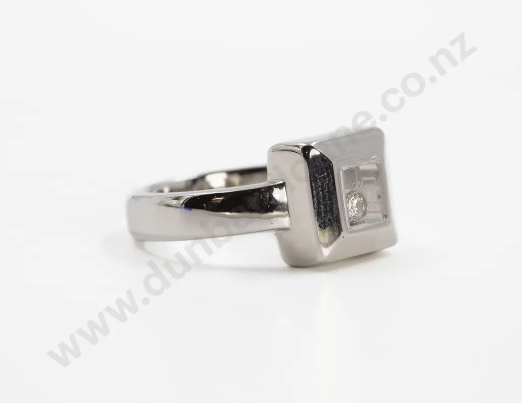 Chopard 18ct White Gold 'Happy Diamonds' Ring Image 1++