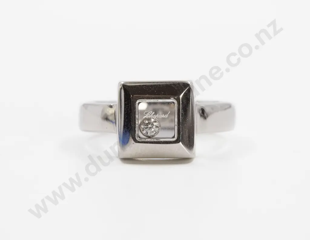 Chopard 18ct White Gold 'Happy Diamonds' Ring Image 1++