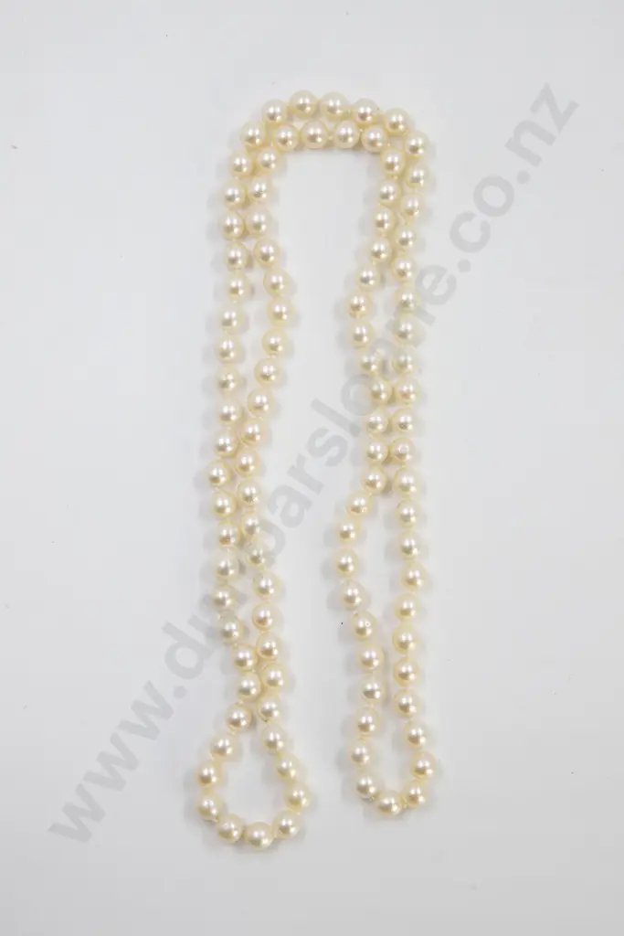 Uniform Single Strand Cultured Pearl Necklace Image 1++