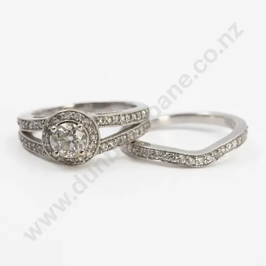 18ct White Gold Solitaire Diamond Ring